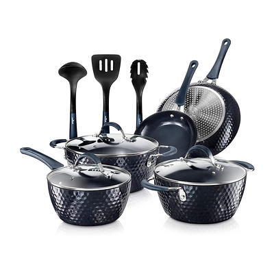 Carote Nonstick Pots and Pans Set, 8 Pcs Granite Stone Kitchen Cookware  Sets (Black) 