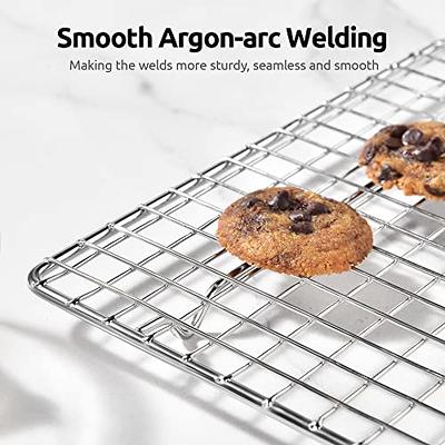 Uiifan 24 Pcs Baking Sheet with Rack Set 12 Baking Pans and 12 Baking Racks  Cookie Sheet Bacon Cooker Size 14 x 10.4 x 1 Inch Bakeware Stainless Steel Sheet  Pan for Oven - Yahoo Shopping