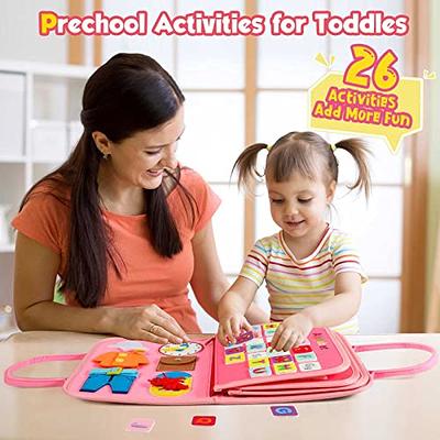 SYHLN Toddlers Montessori Busy Board Toys for 1 Year Old Boy  Gifts,Educational Preschool Learning Travel Toys for Toddlers 1-3,One Year  Old Boys Girls