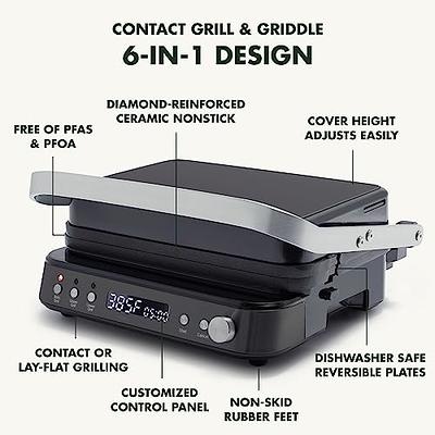 GreenPan Electric Indoor grill and Griddle Stainless steel 6-in-1