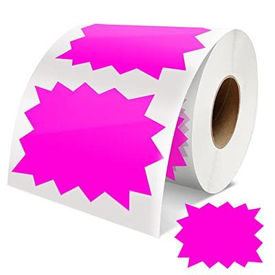 Price Tags Stickers Purple 4 x 3 Inches Self-Adhesive Large Sale