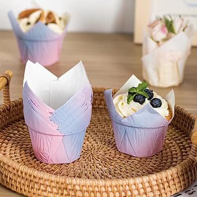 Cupcake Liners Muffin Liners, 100pcs Aluminum Foil Mini Baking Cups  Disposable Muffin Tin Cups Dessert Baking Cups Holders Cupcake Wrapper Cups  for