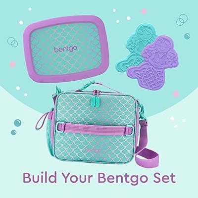 Bentgo Kids' Prints Double Insulated Lunch Bag, Durable, Water-Resistant  Fabric, Bottle Holder - Mermaid Scales