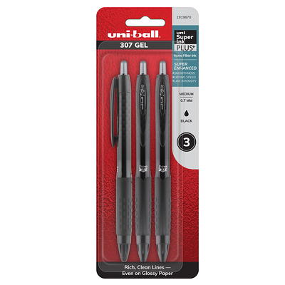 Uniball Signo 207 Gel Pen 12 Pack, 1.0Mm Bold Black Pens, Gel Ink Pens