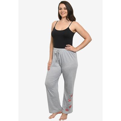 Dreams & Co. Women's Plus Size 2-Piece Capri Pj Set Pajamas - M, Heather  Grey Spring Dog Gray at  Women's Clothing store