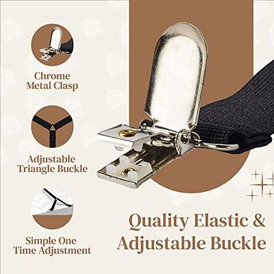 Metal Adjustable Crisscross Bed Fitted Sheet Straps Suspenders Gripper  Fastener