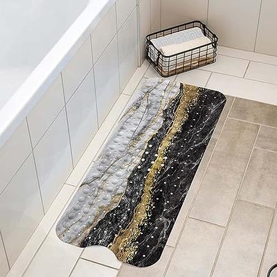 OTHWAY Extra Large Shower Mat 47x32, TPE Shower Mat Non Slip, Shower Stall  Mat with Drain