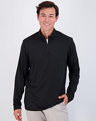  Men's 1/4 Zip Pullover Quarter Zip Fitted Running Shirt Long  Sleeve Gym Quick Dry Lightweight Workout Tee Shirts(Black,Small) : Clothing,  Shoes & Jewelry