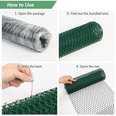 Chicken Wire Fence for Craft,13.78 x 118 Inch Lightweight