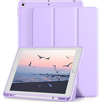 MoKo for iPad 10.2 Case iPad 9th Generation 2021 / 8th Generation 2020 /  7th Generation 2019 Case with Pen Holder, Soft TPU Smart Stand Back Cover