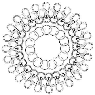 Key Chain Swivel Hooks, Anezus 100pcs Keychain Hardware Metal