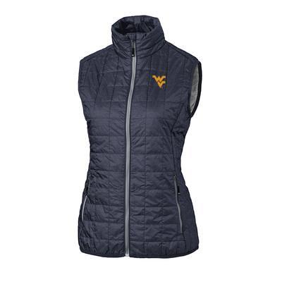 Women's Cutter & Buck Black Louisville Cardinals Vault Rainier PrimaLoft  Eco Full-Zip Puffer Vest