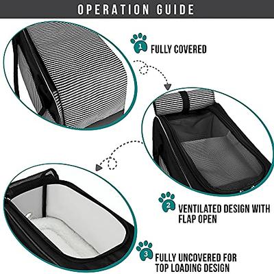 PetAmi Dog Purse Carrier for Small Dogs, Airline Approved Soft Sided Pet  Carrier w/Pockets, Ventilated Dog Carrying Bag Puppy Cat, Dog Travel  Supplies Accessories Carry Tote, Sherpa Bed, Stripe Black - Yahoo