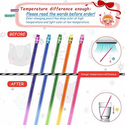 30 Pcs Color Changing Mood Pencil,Colored Pencils with Eraser