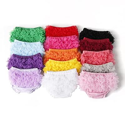Baby Girls Shorts Lace Ruffle Cotton Bloomers Infant Diaper Cover Summer  for 0-6Months 