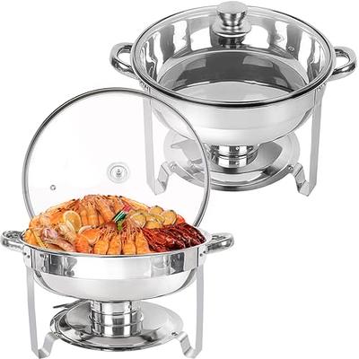 OVENTE Electric Buffet Server & Food Warmer, Temperature Control Perfect  for Parties, Silver FW173S