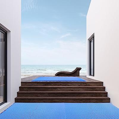 Nonslip Splicing Floor Mat with Drainage Holes Bathtub Mats for Kitchen Pool  Balcony Garage 