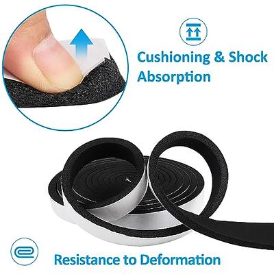 YOUSHARES Door Weather Stripping - Self Adhesive Foam Seal Strip  Weatherstripping for Doors Frame and Windows Gaps, Weatherstrip  Anti-Collision D Type