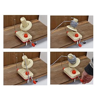 Hand-Operated Yarn Ball Winder, Manual Wool Winder Holder for Yarn Fiber  String Ball
