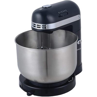 Costway 380W 4.8 qt. . 8-Speed Black Stainless Steel Stand Mixer with Dough  Hook Beater EP24940US-BK - The Home Depot