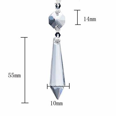 H&D HYALINE & DORA 20PCS 55mm Clear Chandelier Icicle Crystal Prisms Lamp  Decoration - Yahoo Shopping