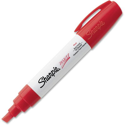 Sharpie Paint Marker, Medium Point, White, PK12 35558