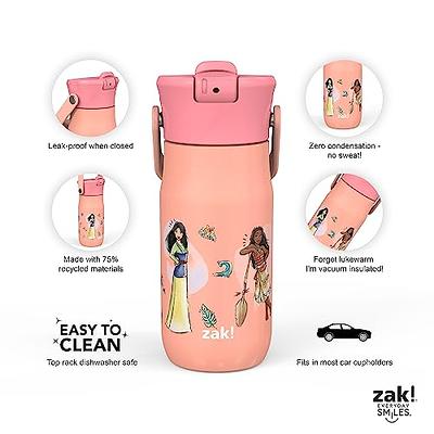 Zak Designs 14oz Recycled Stainless Steel Vacuum Insulated Kids' Water  Bottle 'On The Move