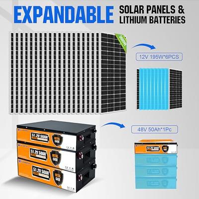 ECO-WORTHY 14KWH 3600W 48V Solar Power Complete System for Home Shed: 18pcs  195W Solar Panel