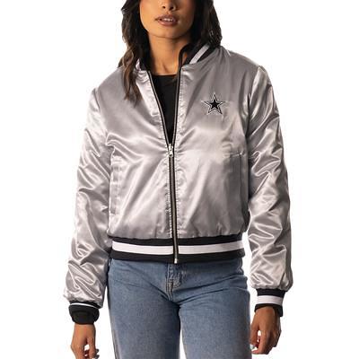 The Wild Collective Women's Minnesota Vikings White Full-Zip Jacket