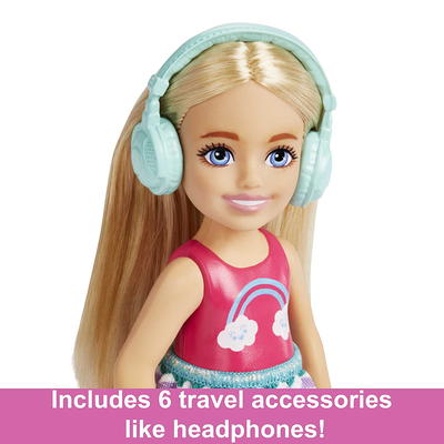 Barbie Doll and Accessories Travel Set with Puppy
