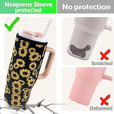 Neoprene Insulator Sleeve for Stanley Quencher 30 oz Tumbler with Handle, Reusable Protective Water Bottle Sleeve Cover Compatible with Stanley 30