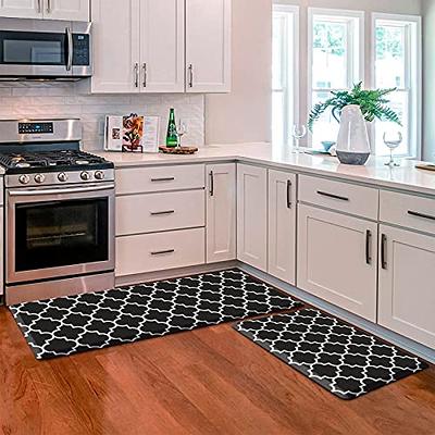 KOKHUB Kitchen Mat and Rugs 2 PCS, Cushioned 1/2 Inch Thick Anti Fatigue  Waterproof Comfort Standing Desk/ Kitchen Floor Mat with Non-Skid &  Washable