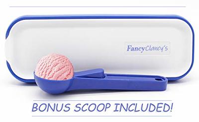 FancyClancy’s 2 Pack Long Scoop Insulated Ice Cream Container with Scoop - Green - Freezer Storage Tub for Homemade Ice-Cream, Gelato or Sorbet 