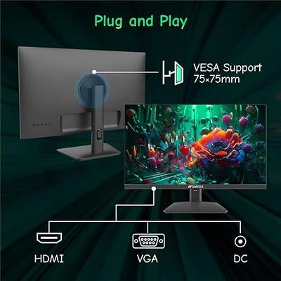  SANSUI Monitor 24 inch 100Hz PC Monitor, VESA, HDMI VGA Ports,  FHD Computer Monitor Ultra-Slim Ergonomic Tilt Eye Care for Home Office  (ES-24F2, HDMI Cable Included) : Electronics