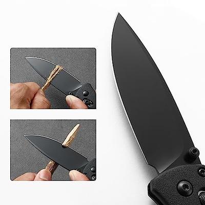 folding knives EDC for men,7.4Men's manual pulley opening，8Cr13MoV  Blade，Reinforced nylon fiber shank，folding knife with clip，Camping, wild  fishing, good partner (black) - Yahoo Shopping