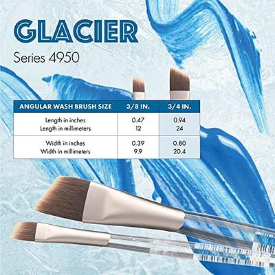 Princeton Artist Brush Co. Glacier Series 4950 - Short Handled Angle Wash  Paintbrush 3/4-inch - Single Synthetic Paint Brush for Watercolor and  Acrylic Painting - Yahoo Shopping