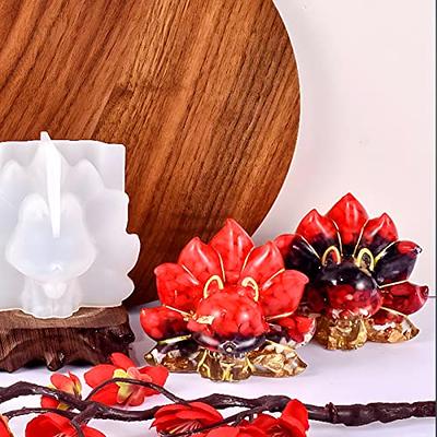 Handmade Flower Ornaments Epoxy Resin Mold Aromatherapy Plaster Soap Candle  Silicone Mould Diy Crafts Jewelry Home Decorations Casting Tools