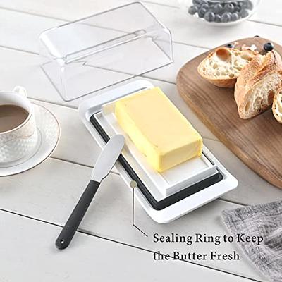 2 in 1 Salad Dressing Shaker 250ml (1 Cup) & Butter Dish with Lid and Knife  - Yahoo Shopping