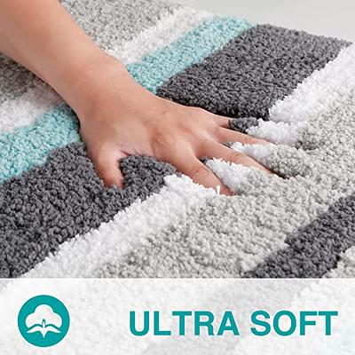 KMAT Bathroom Rugs Bath Mat 20x32 In,Luxury Soft Shaggy Microfiber Shower  Rug, Machine Washable Throw Rugs Non Slip Absorbent