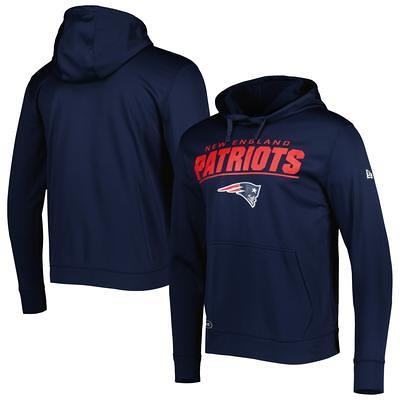 Fanatics Branded White New England Patriots Colorblock Primary Logo Pullover Sweatshirt