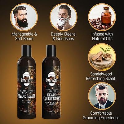 Viking Revolution - Beard Wash & Beard Conditioner - Christmas Gifts For  Men - Natural Peppermint & Eucalyptus, 10 Oz