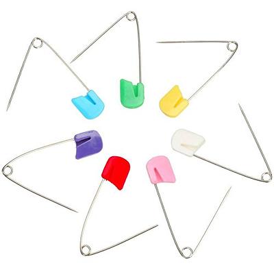 AEXGE Plastic Head Baby Safety Pin Diaper Pins 1.5inch Cloth Nappy