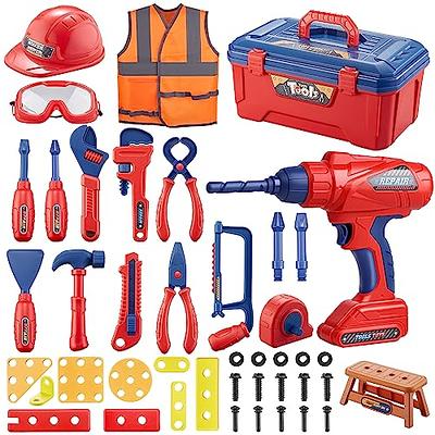 Toddler Tool Set Kids Tool Set with Electric Toy Drill Tool Box