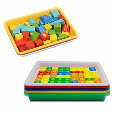 10 Pcs Multicolor Plastic Art Trays,Activity Plastic Tray,Arts and