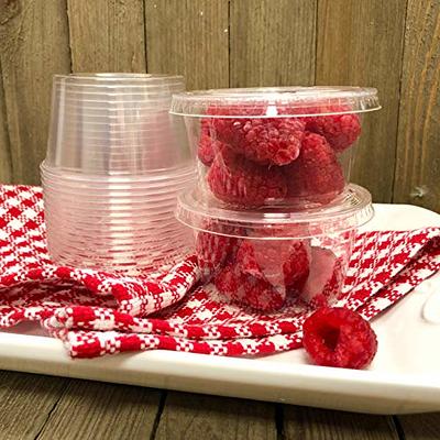 Zeml Portion Cups with Lids (1 Ounces, 200 Pack), Disposable Plastic Cups  for Meal Prep, Portion Control, Salad Dressing, & Medicine