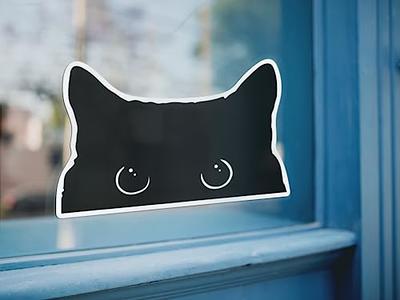 Mad Cat Sticker Outdoor Rated Vinyl Sticker Decal for Windows, Bumpers,  Laptops or Crafts 5