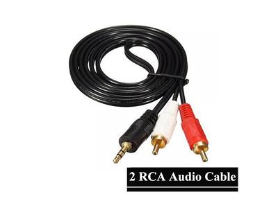  KabelDirekt – RCA to Jack 3.5 Adapter Cable – 6 ft – Versatile  Plug-and-Play Audio Cable (Aux/3.5mm to 2X RCA for Connection to  Smartphone, Tablet, Home Theater, soundbar, TV, Notebook, MP3) 