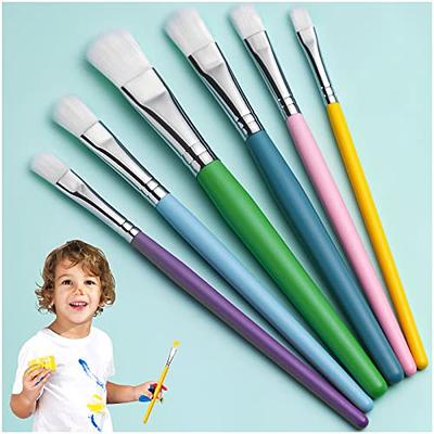 YGAOHF 6PCS Kids Paint Brushes Set - Assorted Colorful Small Paint