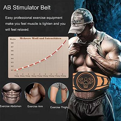 Upgrade Ab Trainer Flex Belt,Abs Machine Exercise Equipment for Men Women,  10 Modes 39 Intensity Levels : : Sports & Outdoors
