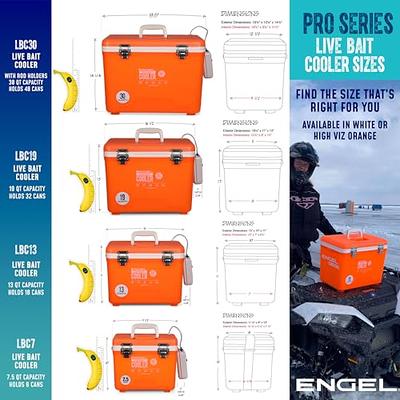 Engel 13qt Live Bait Cooler Box with 2nd Gen 2-Speed Portable Aerator Pump. Fishing  Bait Station and Minnow Bucket for Shrimp, Minnows, and Other Live Bait -  ENGLBC13-N in White - Yahoo
